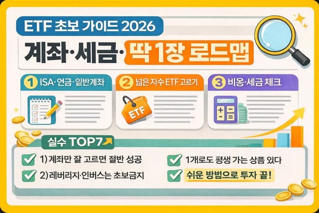 2026년 ETF 투자 입문 – 미국 vs 국내, 어디서 시작해야 하나