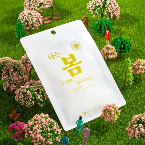 THE NANEUN 수분 콜라겐 다시마 마스크팩 여름 피부 전용 쿨링 진정 효과, 4개, 5개입