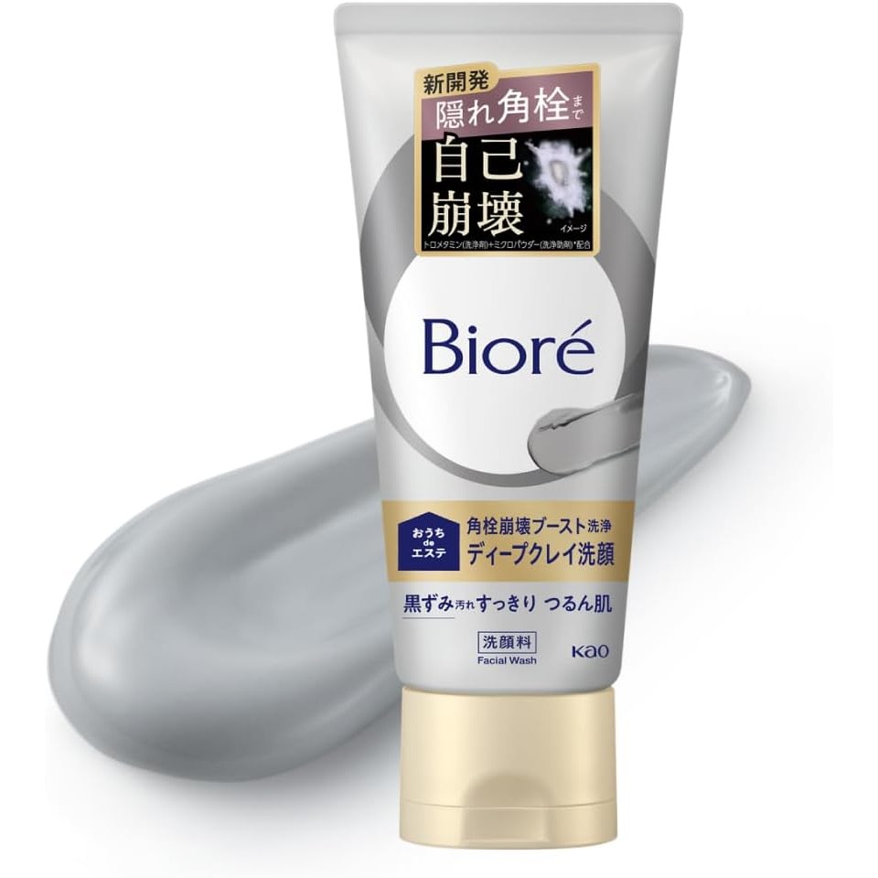 일본 비오레 오우치 de 에스테 딥 클레이 폼클렌징 180g 모공 블랙헤드 피지 각질 클레이 세안제