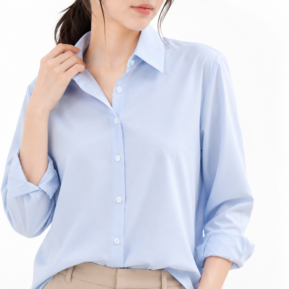 셀러크루 여성 여름 오피스 블라우스 스판 셔츠 출근룩 면접룩 기본 남방
